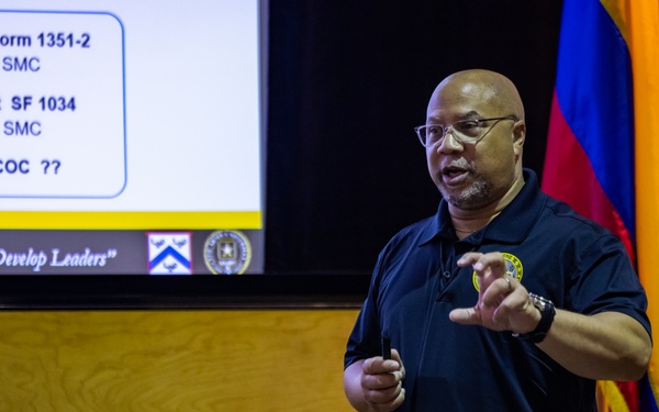 PISAJ 21 learns about the international student program at Noncommissioned Officer Learning Center of Excellence