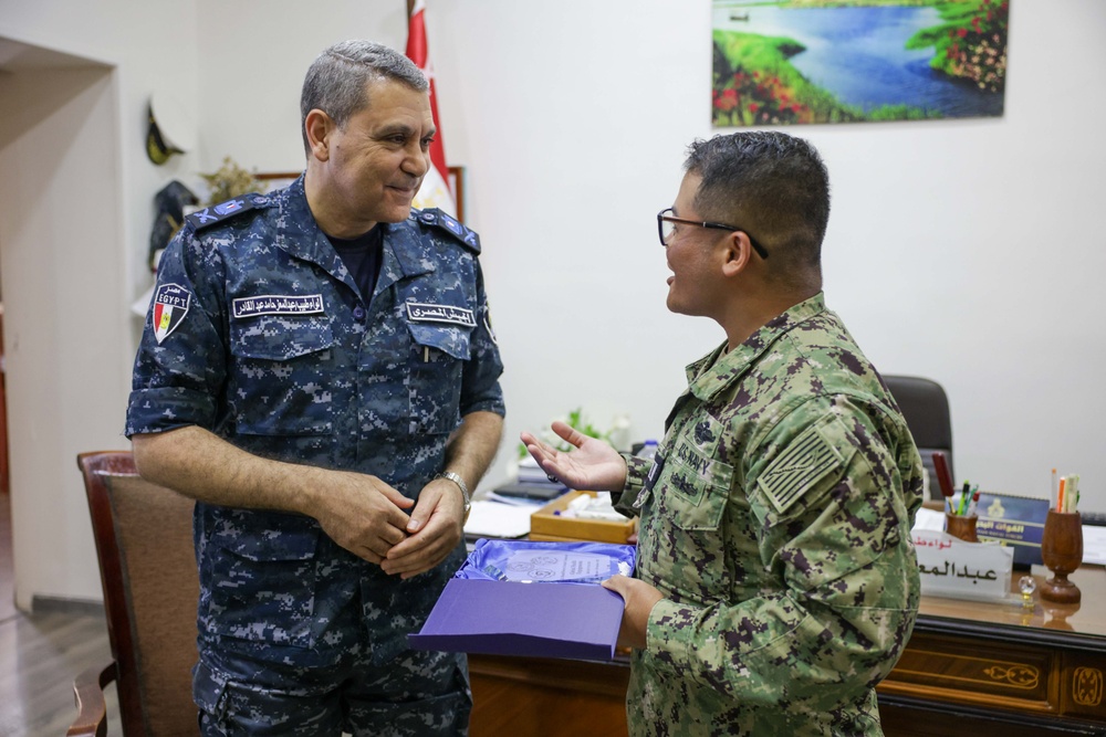 U.S. Sailors Meet with Commander, Egyptian Naval Hospital during Bright Star 2025