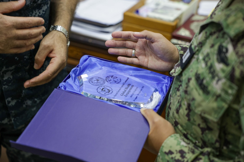 U.S. Sailors Meet with Commander, Egyptian Naval Hospital during Bright Star 2025