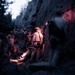 V35 and V11 Marines conduct climbing techniques during Assault Climbers Course