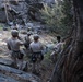 V35 and V11 Marines conduct climbing techniques during Assault Climbers Course