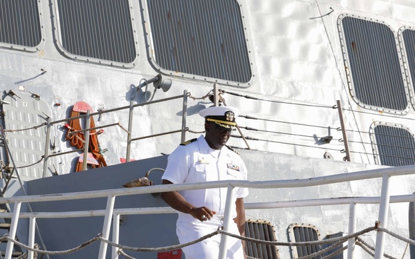 USS Truxtun and partner nation service members attend BRIGHT STAR 25