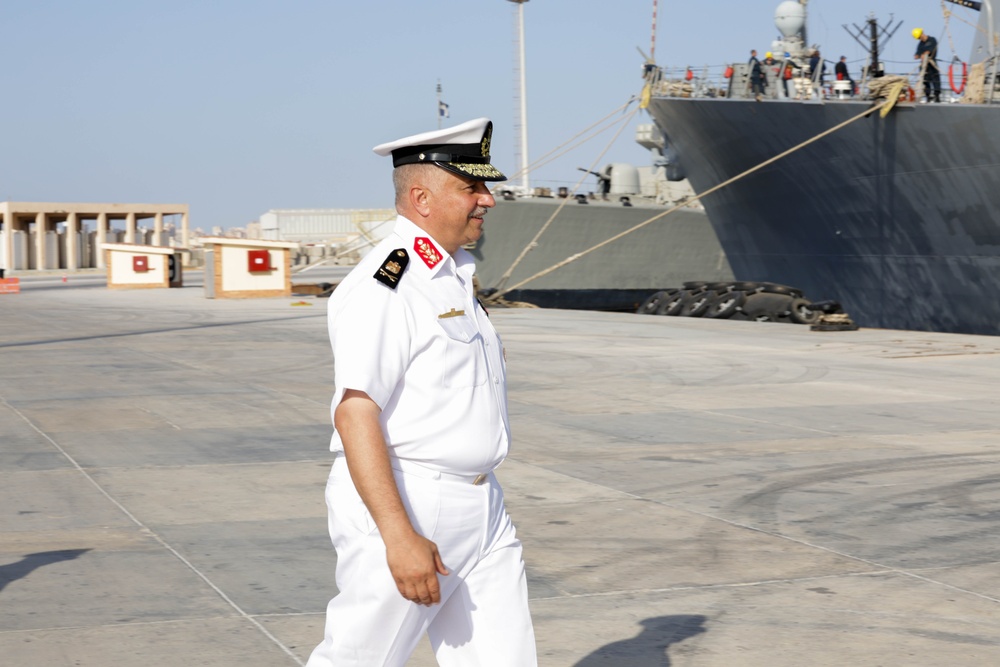 USS Truxtun and partner nation service members attend BRIGHT STAR 25