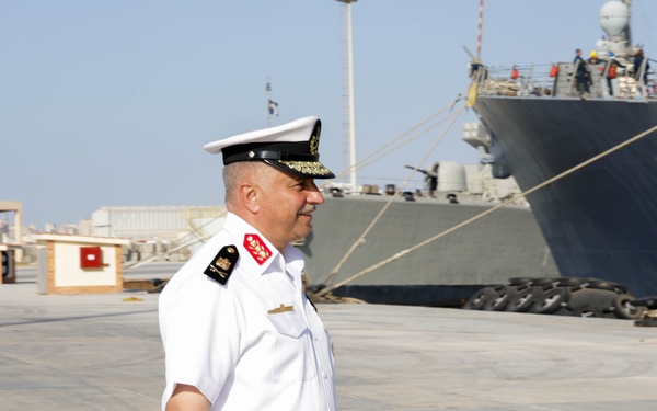 USS Truxtun and partner nation service members attend BRIGHT STAR 25
