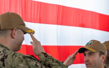 Maritime Expeditionary Security Squadron 5 holds a change of command ceremony