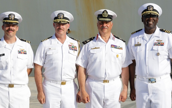 USS Truxtun and partner nation service members attend BRIGHT STAR 25