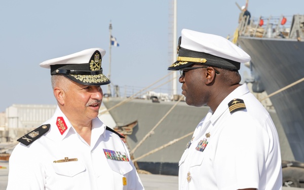 USS Truxtun and partner nation service members attend BRIGHT STAR 25