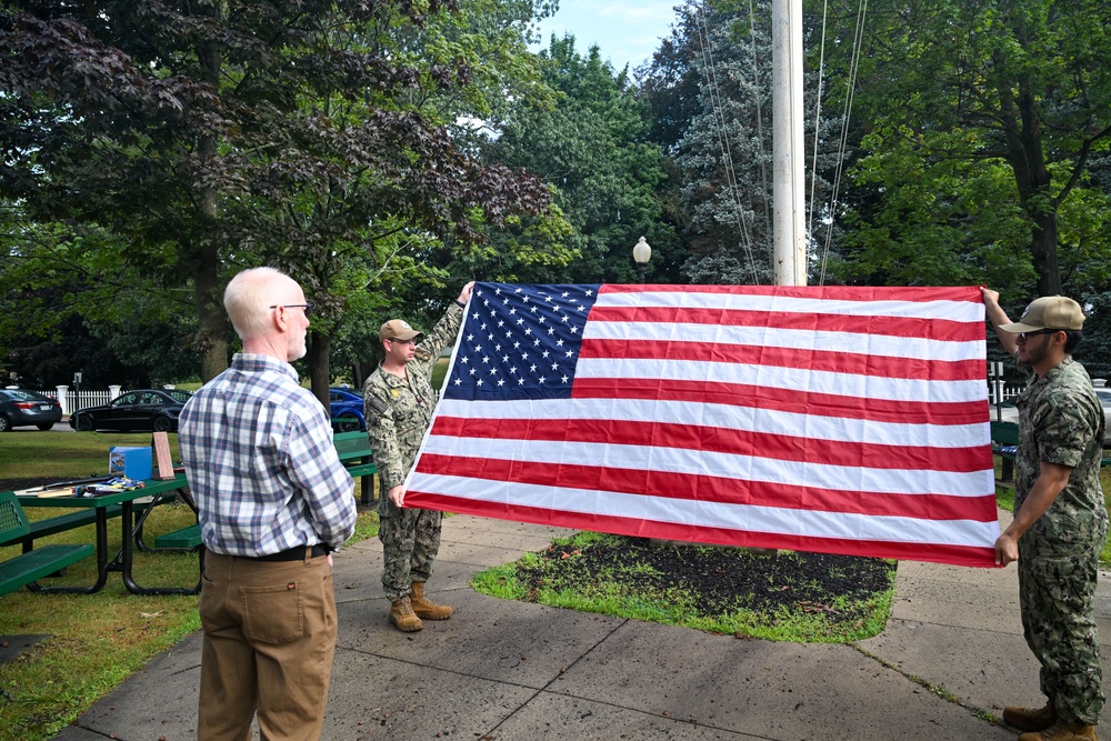 PNSY Retire Flag Bruce Lambert