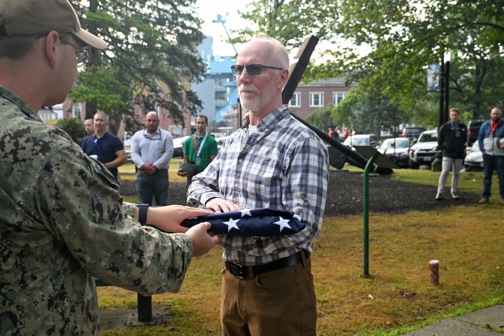 PNSY Retire Flag Bruce Lambert