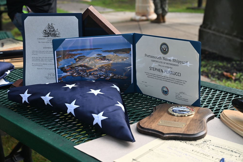 PNSY Retire Flag Stephen Perrucci