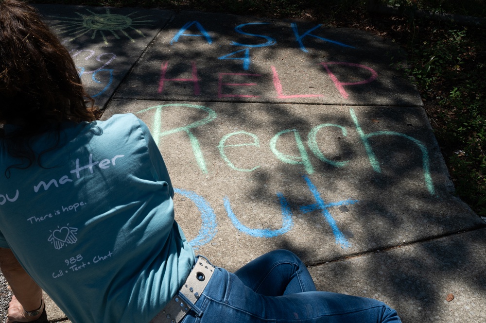 Hurlburt Field hosts Chalk the Walk for suicide prevention