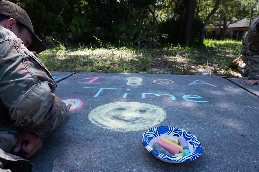 Hurlburt Field hosts Chalk the Walk for suicide prevention