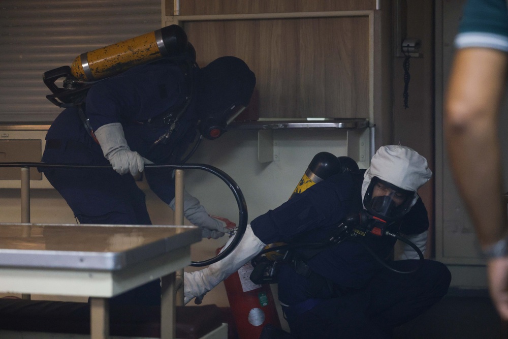 Greek Navy hosts U.S., Egyptian, Italian and Qatar Sailors for BRIGHT STAR 25 firefighting training