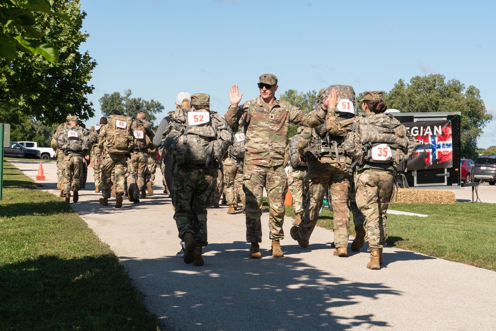 Wisconsin National Guard hosts Norwegian Ruck March
