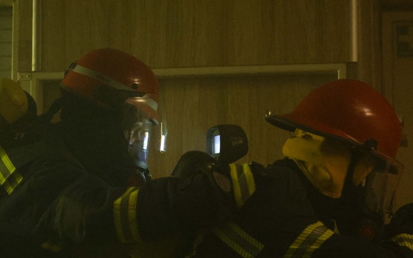 Greek Navy hosts U.S., Egyptian, Italian and Qatar Sailors for BRIGHT STAR 25 firefighting training