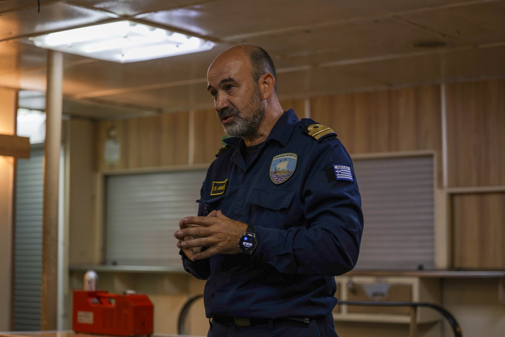 Greek Navy hosts U.S., Egyptian, Italian and Qatar Sailors for BRIGHT STAR 25 firefighting training