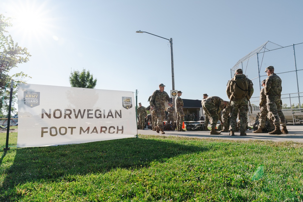 Wisconsin National Guard hosts Norwegian Ruck March