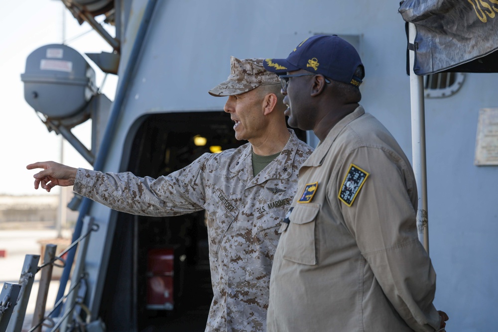 BRIGHT STAR 25 Command Post Exercise Commander visits USS Truxtun