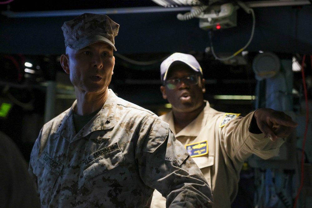 BRIGHT STAR 25 Command Post Exercise Commander visits USS Truxtun