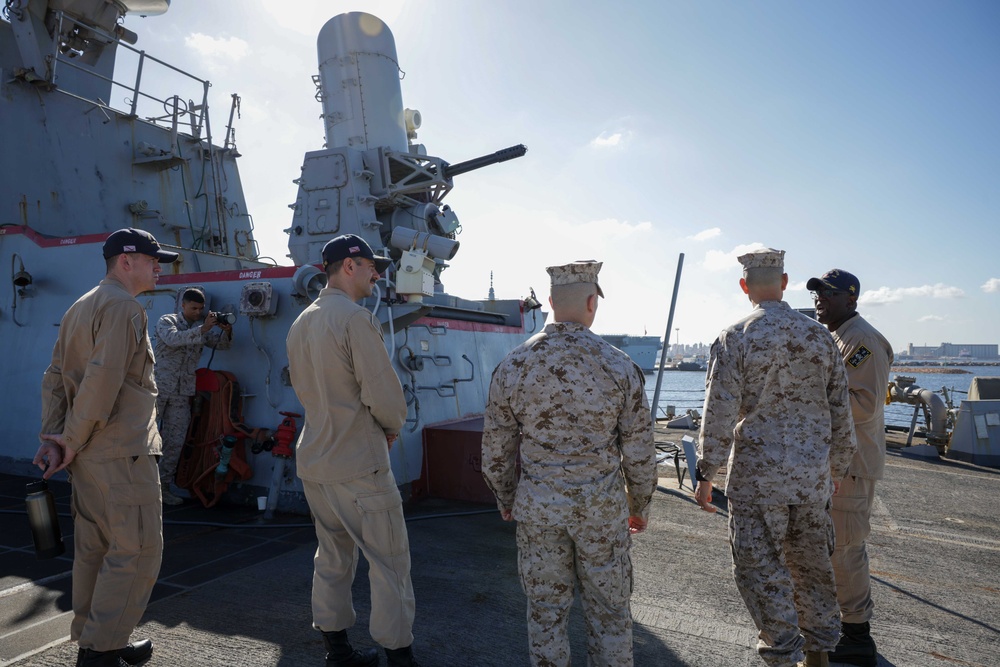 BRIGHT STAR 25 Command Post Exercise Commander visits USS Truxtun