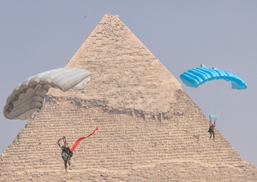 BRIGHT STAR 25: Military Free Fall over The Great Pyramids of Giza