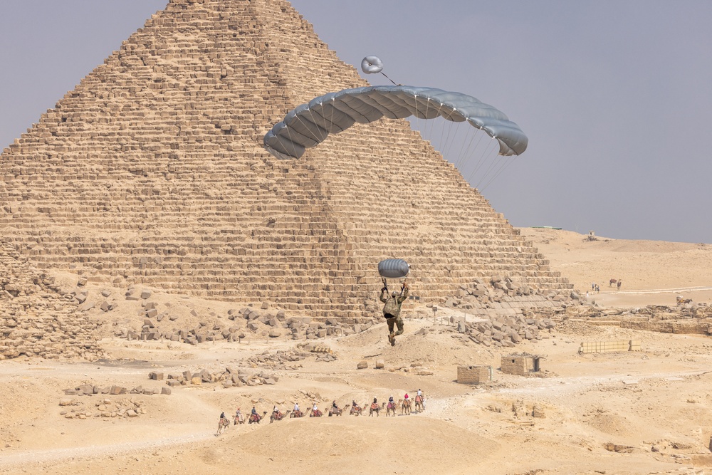 BRIGHT STAR 25: Military Free Fall over The Great Pyramids of Giza