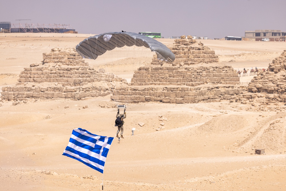 BRIGHT STAR 25: Military Free Fall over The Great Pyramids of Giza