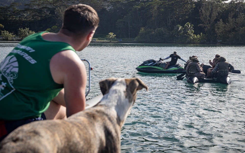 Exercise DELAYEN: 3rd ANGLICO RHIB and Kayak Training in Tahiti