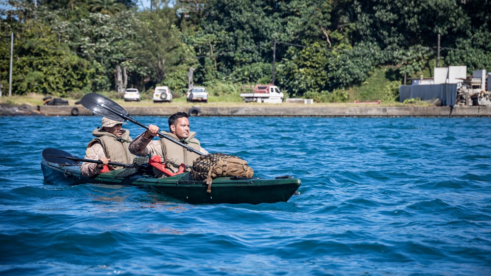 Exercise DELAYEN: 3rd ANGLICO RHIB and Kayak Training in Tahiti