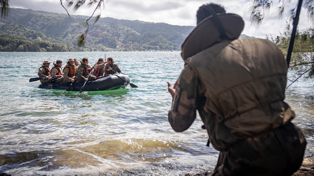 Exercise DELAYEN: 3rd ANGLICO RHIB and Kayak Training in Tahiti