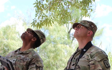 JTF-SB Army Engineers operate Black Hornet Nano Drone during patrol
