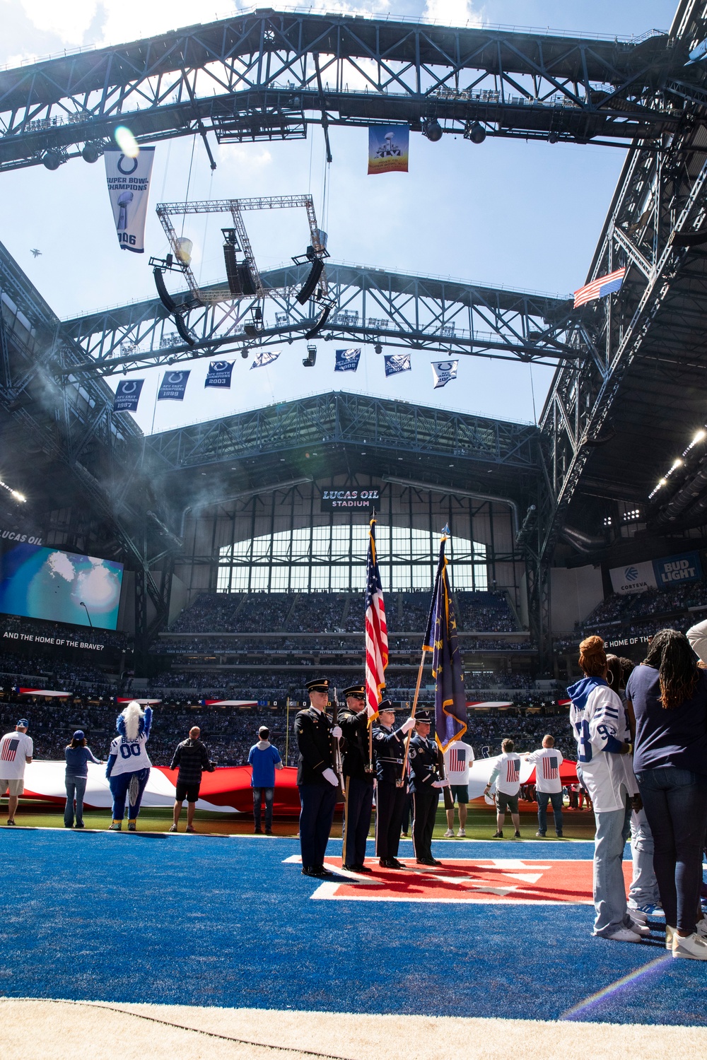 Indiana National Guard Supports the Indianapolis Colts' Pregame Ceremonies of their Season Home Opener Against the Miami Dolphins