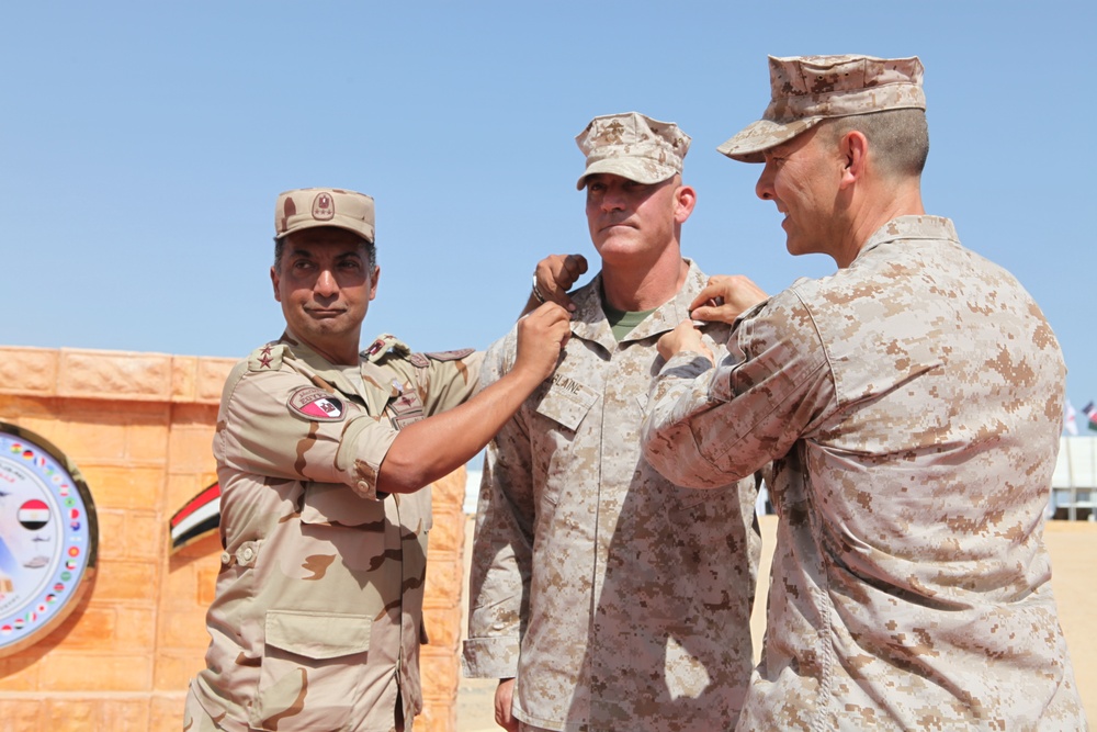 U.S. Marine Officer Promoted in Alexandria During Bright Star 2025, Symbolizing U.S.-Egyptian Friendship