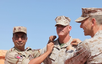 U.S. Marine Officer Promoted in Alexandria During Bright Star 2025, Symbolizing U.S.-Egyptian Friendship