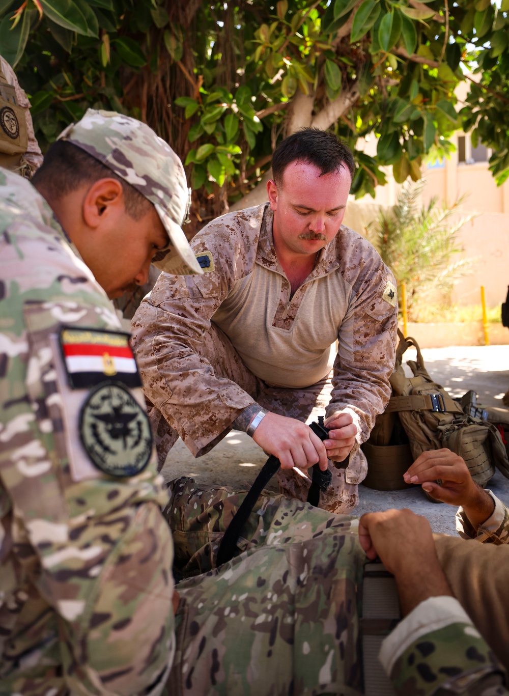 Marines with FASTCENT, Egyptian and Saudi special operations forces train during BRIGHT STAR 25