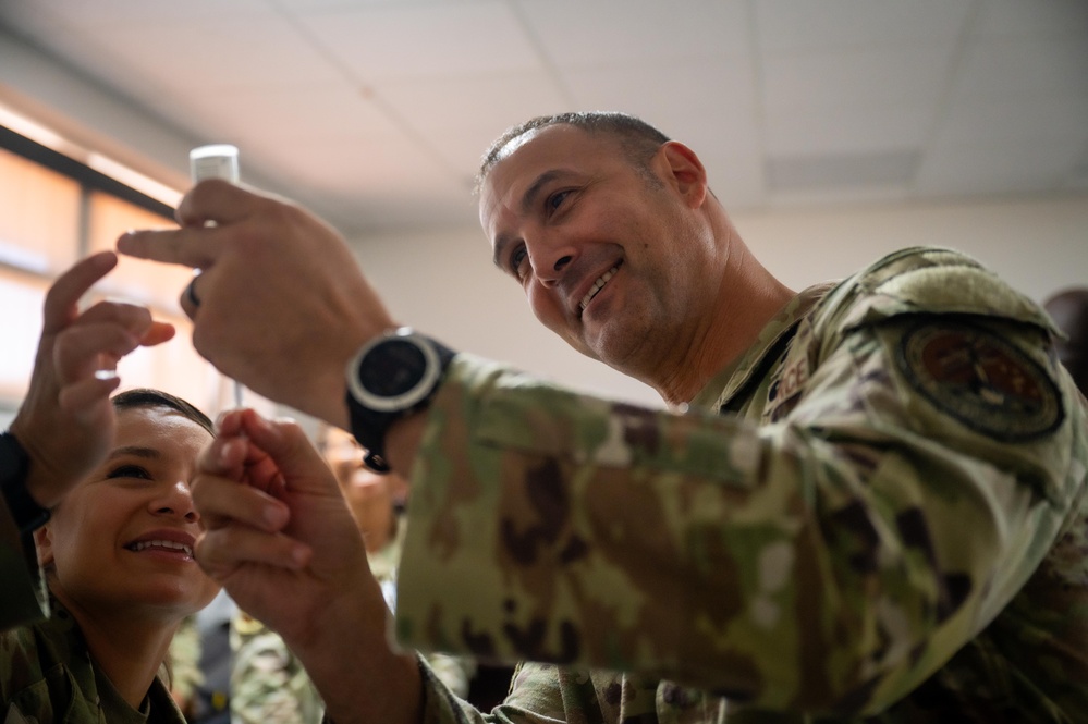 8th AF command chief visits Dyess