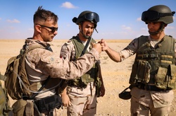 U.S. Marines with 4th Combat Engineer Battalion, 4th Marine Division and Egyptian Solders train at a demolition range for BRIGHT STAR 25 [Image 7 of 10]