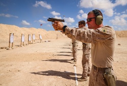 U.S. Marines with 4th Combat Engineer Battalion, 4th Marine Division conduct pistol, grenade range during BRIGHT STAR 25 [Image 3 of 12]