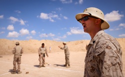 U.S. Marines with 4th Combat Engineer Battalion, 4th Marine Division conduct pistol, grenade range during BRIGHT STAR 25 [Image 4 of 12]