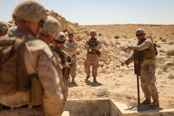 U.S. Marines with 4th Combat Engineer Battalion, 4th Marine Division conduct pistol, grenade range during BRIGHT STAR 25 [Image 10 of 12]
