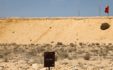 U.S. Marines with 4th Combat Engineer Battalion, 4th Marine Division conduct pistol, grenade range during BRIGHT STAR 25