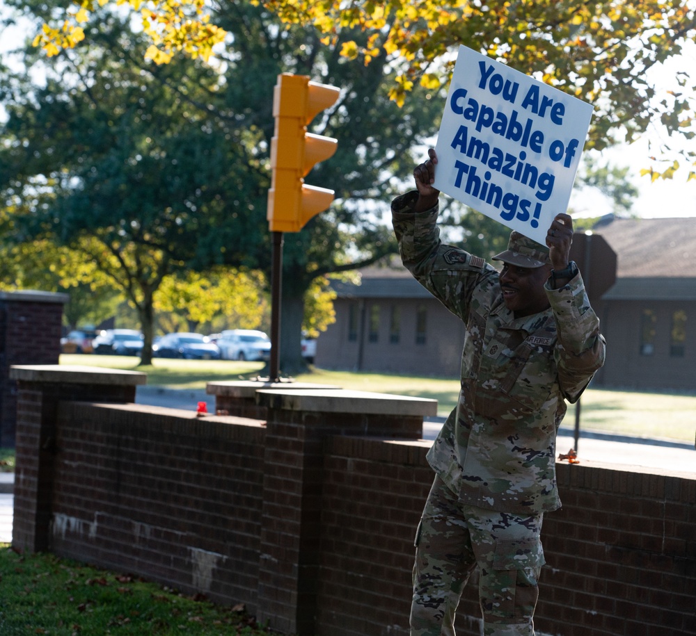 Raising awareness one step, sign at a time