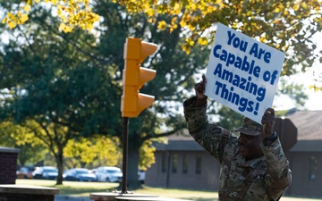 Raising awareness one step, sign at a time