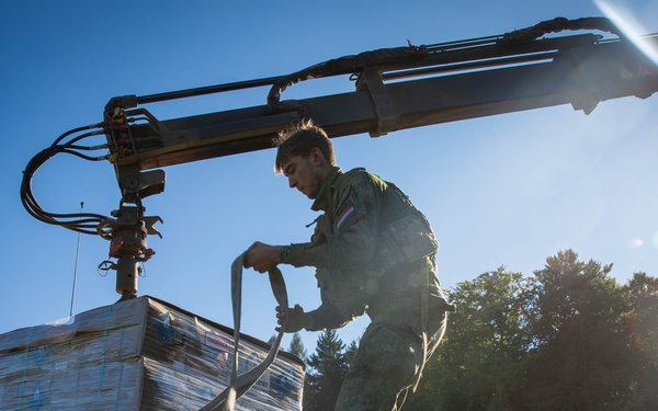 83rd CSSB Coordinates Resupply Missions During Saber Junction 2025