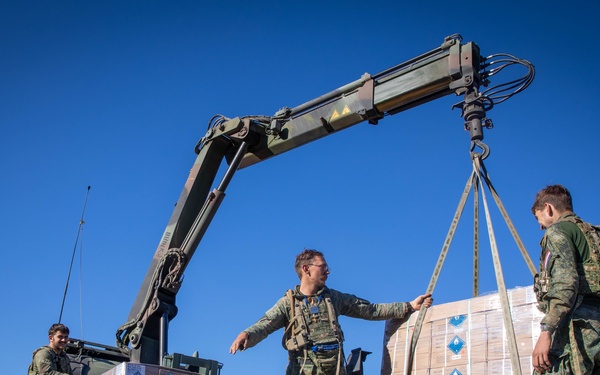 83rd CSSB Coordinates Resupply Missions During Saber Junction 2025
