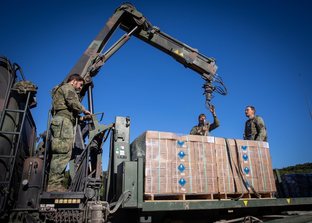 83rd CSSB Coordinates Resupply Missions During Saber Junction 2025