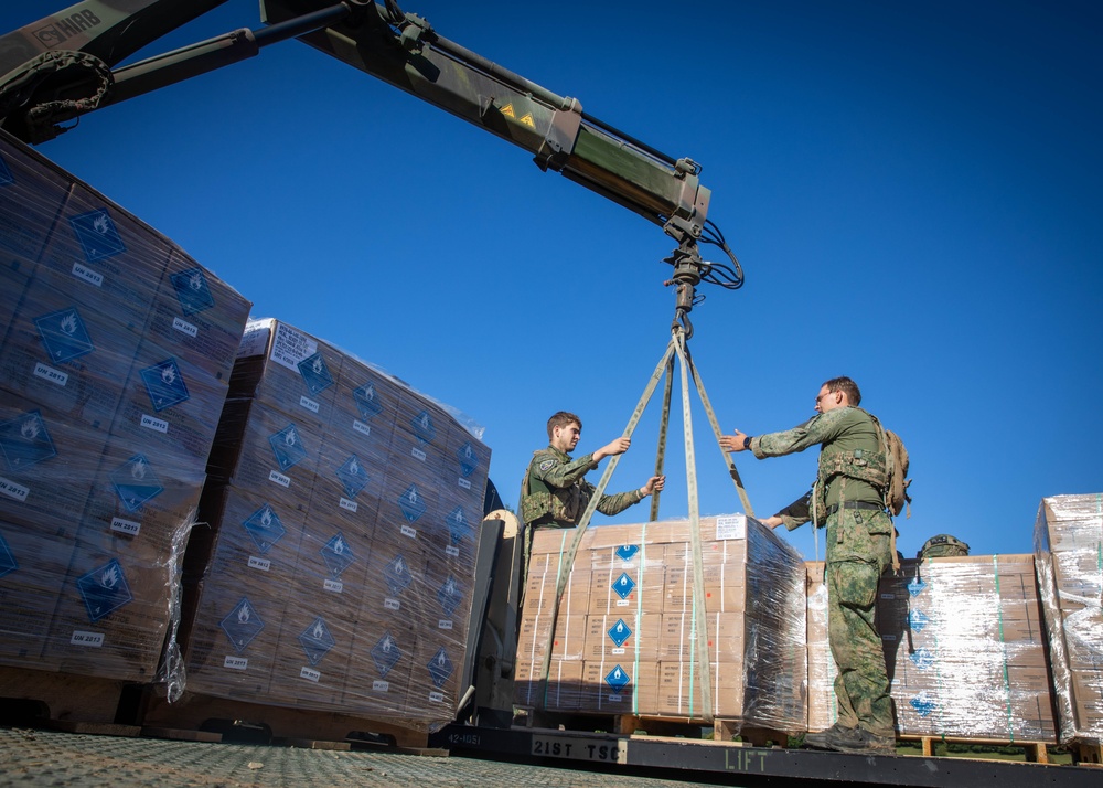 83rd CSSB Coordinates Resupply Missions During Saber Junction 2025