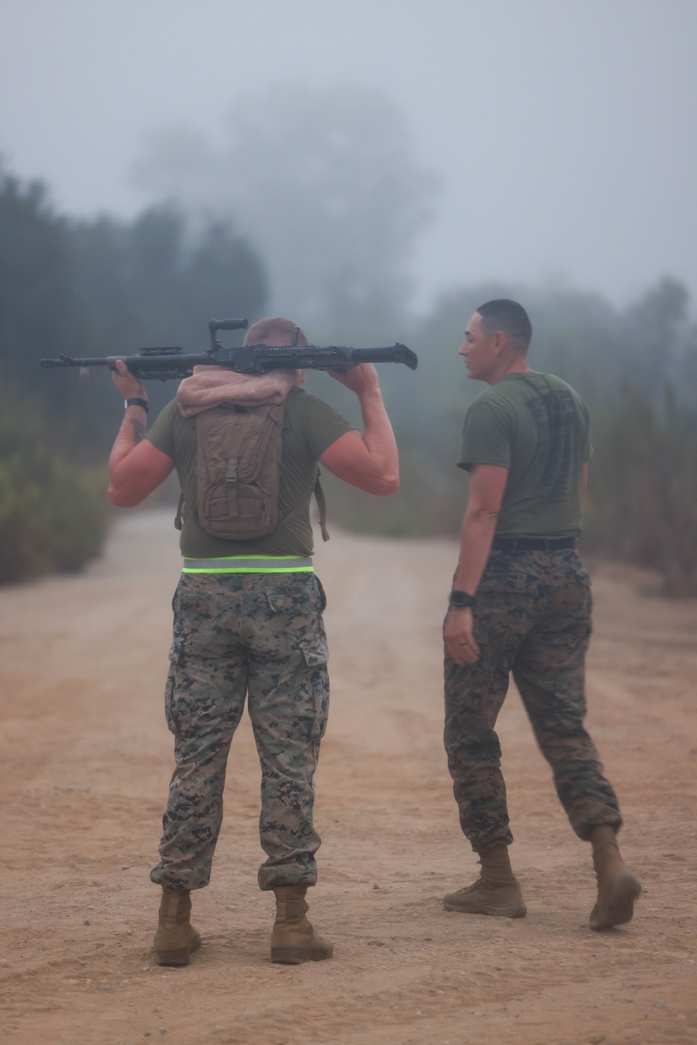 1st MLG Marines Execute NCO PT