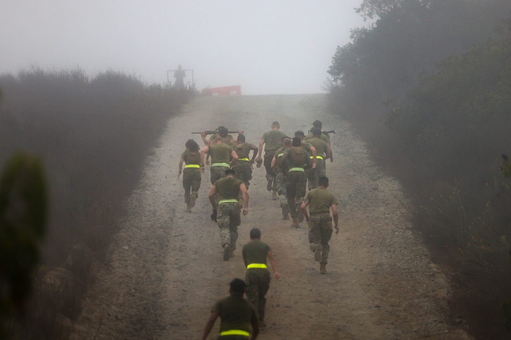1st MLG Marines Execute NCO PT