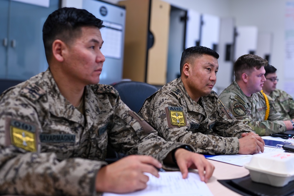 Mongolian Air Force personnel arrive at JBER for leadership training program